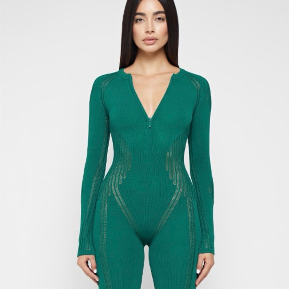 Elegant Green Romper NWT
